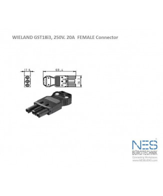 Wieland GST18i3 Female Connector