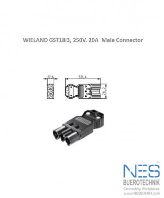 Wieland GST18i3 Male Connector