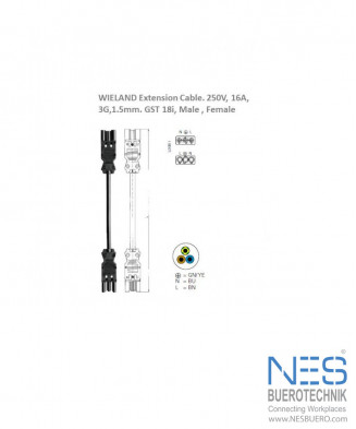 Wieland GST18i3 Power Extension Cables