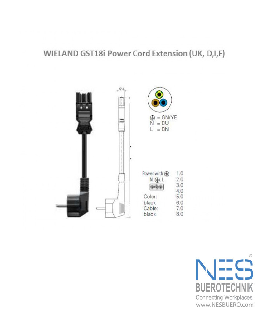 Wieland GST18i3 Power Starter Cable