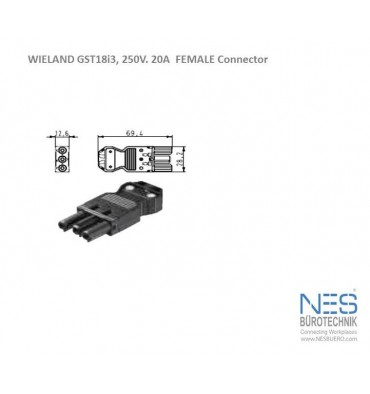 Wieland GST18i3 Female Connector